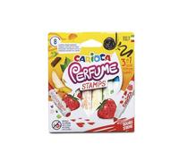 Carioca ROTULATEUR Parfum Stamps Boîte de 8 Couleurs - Pointe Biseau - Marqueur - Stylos de Marque - Parfum - Artisanat Écologique pour Enfants