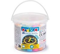 Carioca Lot de 20 Maxi Pots à Craie avec Poignée - Sans Poussière - Couleurs Vives - Lavable - Facile à Effacer - Différentes Couleurs G