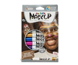Carioca Marqueur Maskup Couleurs Métalliques, Lot de 6