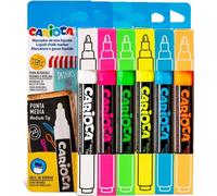 CARIOCA marqueurs à craie pour verre et tableaux, 6pcs