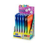Carioca OPS 4104 Stylo effaçable 24 pièces | Encre liquide effaçable pour créer des designs esthétiques et des titres sans crainte d'échec