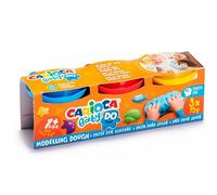 Carioca Pâte à modeler Baby Do - Set de 3 couleurs - 3x75 g - Entraînement motricité