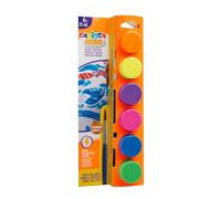 CARIOCA Photo Tempera Waterball Brosse lavable 6 x 25 ml 6 couleurs mélangées
