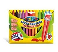 Carioca Crayons de cire Plastello Jumbo 12 pièces G