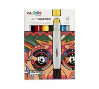 Carioca Plus I Pastel Artistique I Convient à plusieurs surfaces I Pour les techniques humides et sèches (6 pastels)