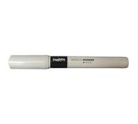 CARIOCA Plus Marqueur Acrylique à Base Eau 2mm - Lot de 6 Marqueurs pour Toutes les Surfaces - Pointe Moyenne - Résistants au Soleil et à Eau (Blanc)