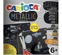 CARIOCA set de marqueurs métalliques, 17pcs avec accessoires
