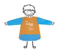 Carioca Tablier Imperméable, Tablier à Manches Longues et Poches, Adapté aux Enfants de 2 à 4 Ans