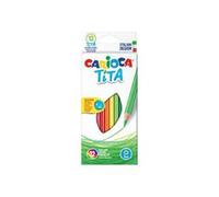 Carioca Tita - Crayon De Couleur - Couleurs Brillantes Assorties - 3 Mm - Pack De 12