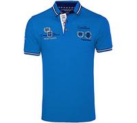 Carisma Polo à manches courtes pour homme 100 % coton • Polo pour homme avec broderie • Coupe droite agréable pour le bureau et les loisirs, Sachs., L