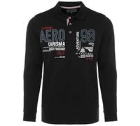 Carisma Polo à manches longues pour homme 100 % coton ? T-shirt à manches longues pour homme avec broderie ? Confortable Regular Fit Manches longues pour le bureau et les loisirs 3445, BL, L
