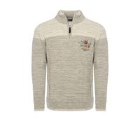 Carisma Pull en tricot pour homme - Troyer avec broderie - Pull confortable - Coupe droite - Pour le bureau et les loisirs - 7803, gris, L