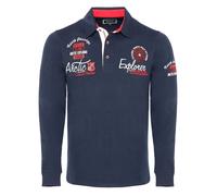 CARISMA T-Shirt bleu foncé / rouge cerise / blanc, Taille L