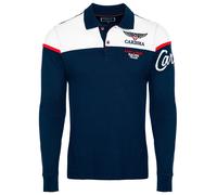 CARISMA T-Shirt bleu foncé / rouge cerise / blanc, Taille XL