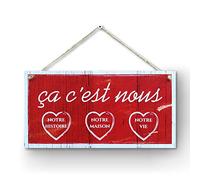 CARISPIBET Ça c'est nous | Enseigne de décoration, romantique et inspirant, décoratif de mur 15,2 x 30,5 cm