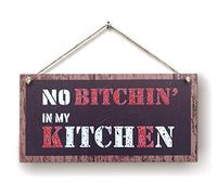 CARISPIBET In my Kitchen | home decoration sign welcome sign fun joke kichen accessory funny signs 6x12''