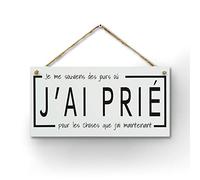 CARISPIBET Je me souviens des jours | Enseigne motivationnel, croyance et foi, décoration inspirant 15,2 x 30,5 cm