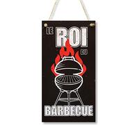 CARISPIBET Le Roi du Barbecue décorations pour Le Jardin décorations pour la Cour Ornement Amusants Cadeaux drôles décoration de la Maison 30 x 15 cm
