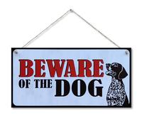 CARISPIBET Panneaux pratiques pour les propriétaires de chiens, panneaux d'avertissement pour votre maison, extérieur, jardin, maison, porte, 15,2 x 30,5 cm