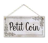 CARISPIBET Petit Coin enseigne décorative pour la chambre de vos enfants affiches de bienvenue cadeau de naissance 15 x 30 cm