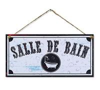 CARISPIBET Salle de bain | enseignes décoratives pour la maison plaques pour chez vous décoration de l'interieurs 15 x 30 cm