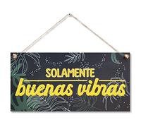 CARISPIBET Seule décoration à suspendre pour la maison, affiche décorative pour chambre, cuisine, bureau, vintage, 15 x 30 cm