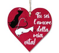 CARISPIBET Vous êtes l'amour de ma vie | signe décoratif pour la maison cadeau décorations de salon signes de cuisine 12 x 12 cm