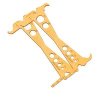 CARISSETT 1/2 pièces - Indicateurs d'usure de chaîne de vélo - Règle de mesure de la chaîne de vélo de route - Outil de réparation durable