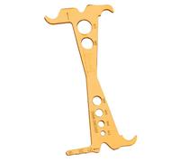 CARISSETT 1/2 pièces - Indicateurs d'usure de chaîne de vélo - Règle de mesure de la chaîne de vélo de route - Outil de réparation durable