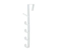 CARISSETT 6 sections adhésives robustes 6 crochets segments multifonctionnel cintre serviette porte arrière organisateur pour salle de bain crochet amovible