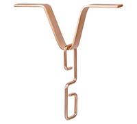 CARISSETT Adaptateur de chaîne de pluie en métal en forme de V pour connexion de gouttière extérieure et résistant aux tempêtes Gestion des flux d'eau Connecteur de tuyau de descente