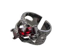 CARISSETT Bagues élégantes à extrémité ouverte avec design inspiré de Laval et pierres précieuses pour femmes avant-gardistes en alliage tendance, taille unique, Comme décrit, Comme décrit.