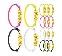 CARISSETT Bracelet extensible multicolore en perles d'argile, chaîne de poignet légère, confortable à porter pour les peaux sensibles et un usage quotidien, sport coloré pour femme, taille unique