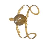 CARISSETT Bracelet ouvert en acier inoxydable avec motif étoile de mer et coquillage, accessoire de poignet tendance pour un usage quotidien, bracelet inspiré de la marine, taille unique, Comme décrit