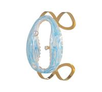 CARISSETT Bracelet ouvert en acier inoxydable avec motif étoile de mer et coquillage, accessoire de poignet tendance pour un usage quotidien, bracelet inspiré de la marine, taille unique, Comme décrit