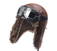 CARISSETT Chapeau de trappeur isotherme unisexe avec cache-oreilles, chapeau d'hiver coupe-vent pour le ski et les activités de plein air par temps froid, casquette d'hiver doublée en polaire pour