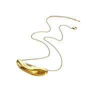 CARISSETT Collier contemporain superposé en acier inoxydable Bijoux de cou tendance Chaîne de cou Cadeau Tempérament Femme Bijoux Moderne Irrégulier Bijoux, taille unique, Comme décrit, Comme décrit.