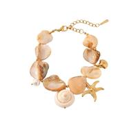 CARISSETT Collier de plage en acier inoxydable à longueur réglable - Accessoires élégants pour elle - Cadeau de vacances, taille unique, Comme décrit, Comme décrit.