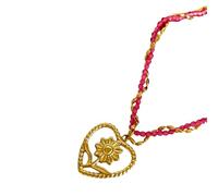 CARISSETT Collier élégant avec pendentif en forme de grappe de raisin floral en acier inoxydable léger et cristal - Longueur réglable - Chaîne unisexe tendance en acier inoxydable, taille unique