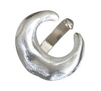 CARISSETT Collier élégant avec pendentif lune pour femme - Accessoires simples et élégants - Bijoux tendance faits à la main, standard, Acier inoxydable, Zircon