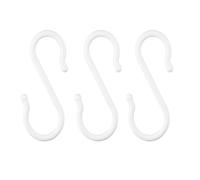 CARISSETT Crochets muraux adhésifs pratiques en S sans perçage pour salle de bain, cuisine, organisation de la maison, crochets pour accrocher des ustensiles