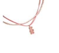 CARISSETT Élégant collier avec pendentif à pompons avec perles d'imitation - Accessoire de mode pour femme tendance - Style vintage