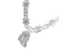 CARISSETT Élégant collier avec pendentif en acrylique pour femme - Étanche - Pour événements religieux et fêtes de mode, taille unique, Comme décrit, Comme décrit.