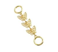 CARISSETT Extension de chaîne réglable en alliage avec fermoir papillon pour collier personnalisable, taille unique, Comme décrit, Comme décrit.