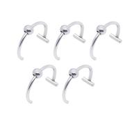 CARISSETT Faux anneaux de lèvre sans piercing à clipser en acier inoxydable confortable pour discothèque fournitures de fête faciles à porter, taille unique, Comme décrit, Comme décrit.