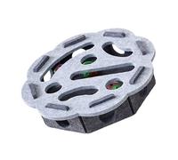 CARISSETT Jouet puzzle en feutre pour chats avec cloches amovibles - Design puzzle interactif - Stimulation mentale - Coffre-fort à trous multiples - Labyrinthe pour chats
