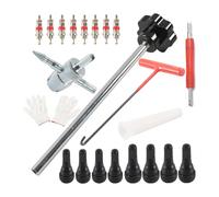 CARISSETT Lot de 22 pneus résistants à la rouille avec poignée ergonomique pour réparation de pneus d'urgence