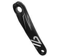 CARISSETT Manivelle de vélo de montagne en alliage d'aluminium gauche à chaîne unique carrée/losange/cannelures pour gaucher