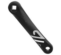 CARISSETT Manivelle de vélo de montagne en alliage d'aluminium gauche à chaîne unique carrée/losange/cannelures pour gaucher