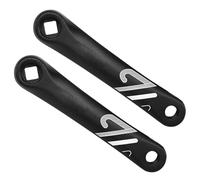 CARISSETT Manivelle de vélo de montagne en alliage d'aluminium gauche à chaîne unique carrée/losange/cannelures pour gaucher